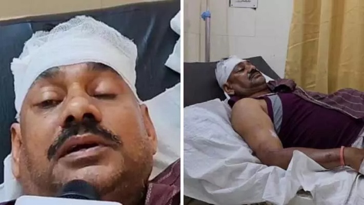 पुलिसकर्मी को चोर समझकर ग्रामीणों ने की पिटाई, अफवाह से मचा हड़कंप