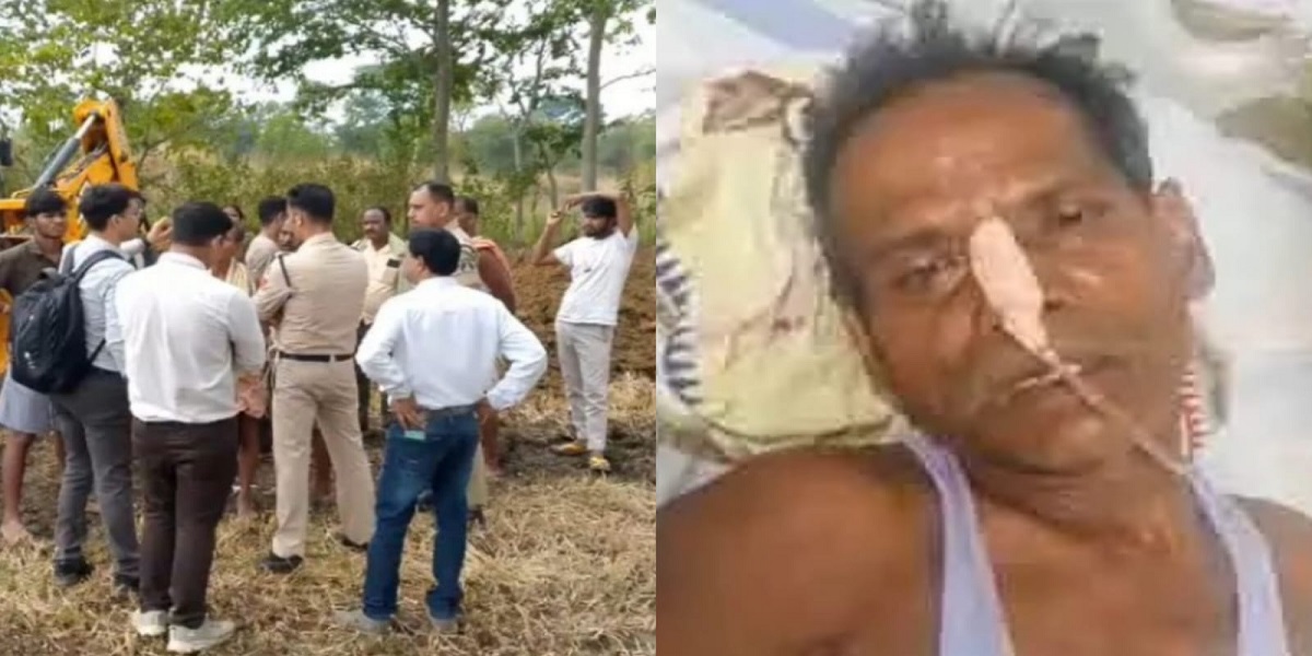 खेत के बीच से नहर निर्माण से आहत किसान ने जहर खाकर दी जान देने की कोशिश, ICU में भर्ती