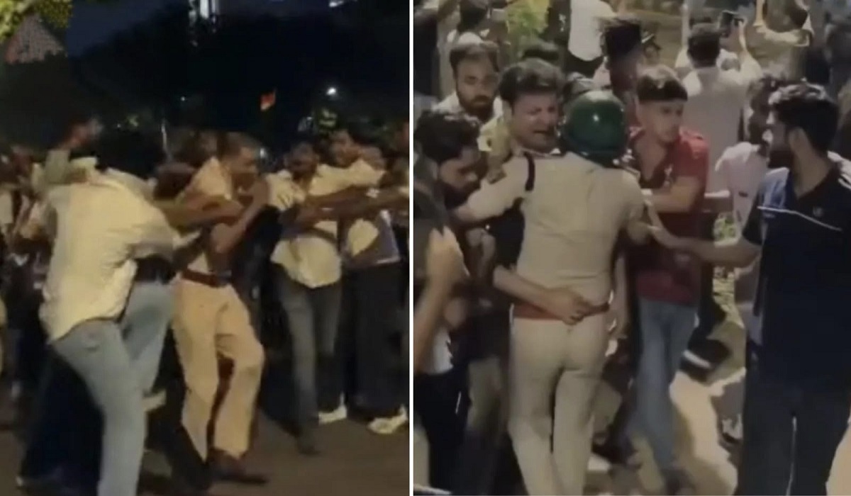 जंतर-मंतर पर CJP प्रदर्शन में बवाल, हिंसा के बीच ACP को दौड़ा-दौड़ाकर पीटने का VIDEO वायरल